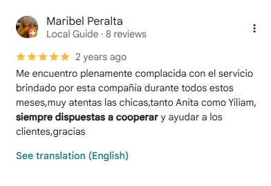 Reseña de cliente sobre seguro de carro en Florida